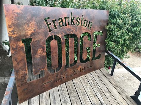 Custom Metal Signs Metal Sign Large Metal Signs Business Signs Rustic ...