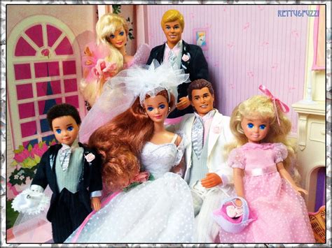 Barbie Wedding Party MIDGE Gift Set W Dolls: Barbie, Ken, Midge, Allen, Kelly Todd (1990 ...