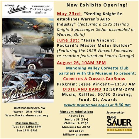 Museum Summer Events Announced! – The National Packard Museum