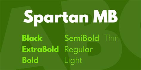 Spartan Mb Font FREE Download & Similar Fonts | FontGet