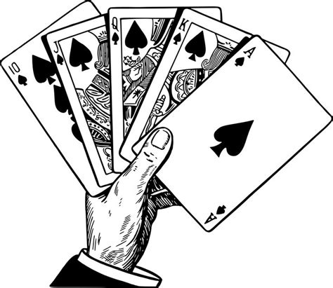 Flush Drawing Poker Hand