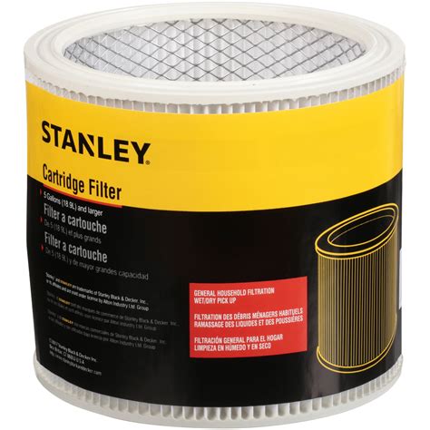 Stanley 08-2501 5-18 Gallon Cartridge Filter for Wet Dry Vacuums - Walmart.com