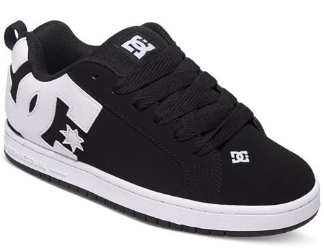 DC Shoes Court Graffik Shoe, Black White | SK8 Clothing Canada