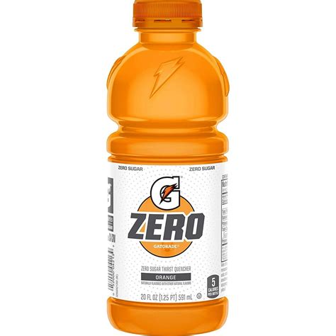 Gatorade Zero Sugar Thirst Quencher, Orange, 20 oz Bottles, 12 count - Walmart.com - Walmart.com