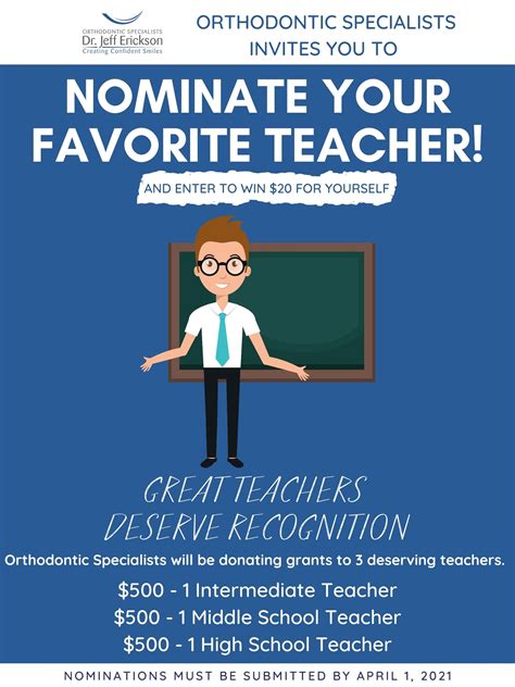 Nominate your Favorite Washington County School District Teacher