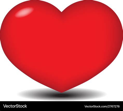 Big red heart Royalty Free Vector Image - VectorStock