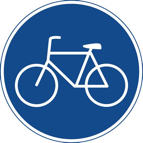 bicycle lane icon. bicycles only road icon. bicycle path symbol ...