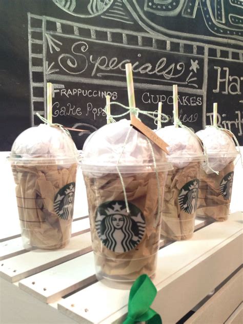 Starbucks Party Frappuccino cup party favors | Starbucks birthday party ...