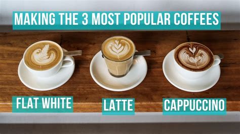 How to Make the 3 Most Popular Milk Coffees #barista #coffee - Beve Coffee