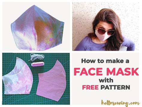 45+ Free Printable Sewing Pattern For Face Mask - MaryannCodi