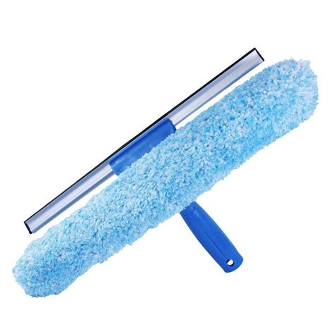 Unger 14 in. Microfiber Combi-Squeegee Scrubber Connect and Clean Locking System-961870 - The ...