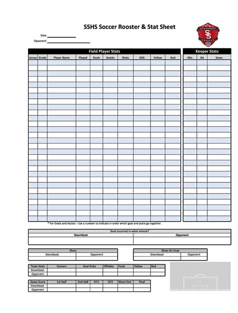 Football Team Roster Template