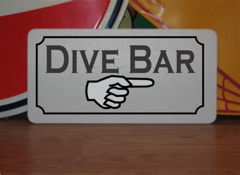 DIVE BAR Metal Sign 6"x12" | eBay