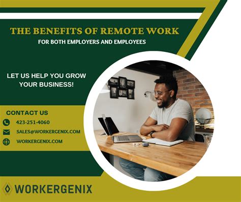 BENEFITS OF REMOTE WORK FOR EMPLOYERS AND EMPLOYEES - Workergenix