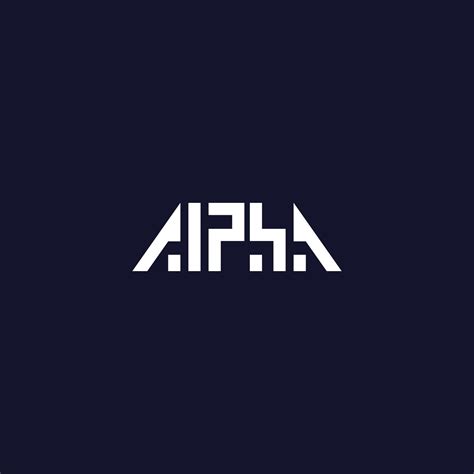 Alpha vector logo, minimal design.eps 2096511 Vector Art at Vecteezy