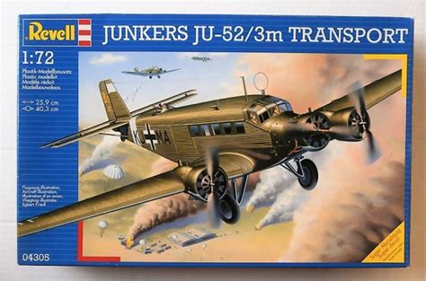 REVELL Models | REVELL 04305 JUNKERS Ju-52/3M TRANSPORT | Model Kits