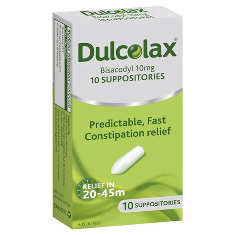 Buy Dulcolax Suppositories 10 Pack - Laxatives for Constipation Relief ...