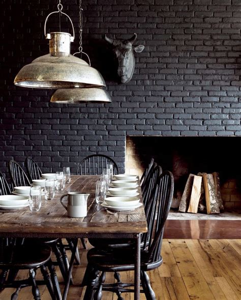 Stunning Black Brick Wall Interior Ideas For Black Lover