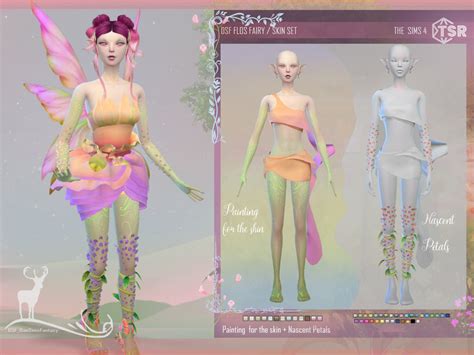 The Sims Resource - FLOS FAIRY SKIN SET