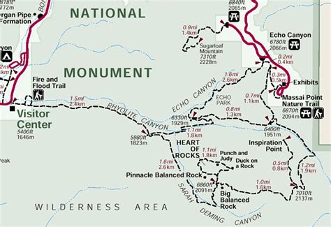 Chiricahua Trail Map1 | Trail map of the Heart of Rocks trai… | Flickr