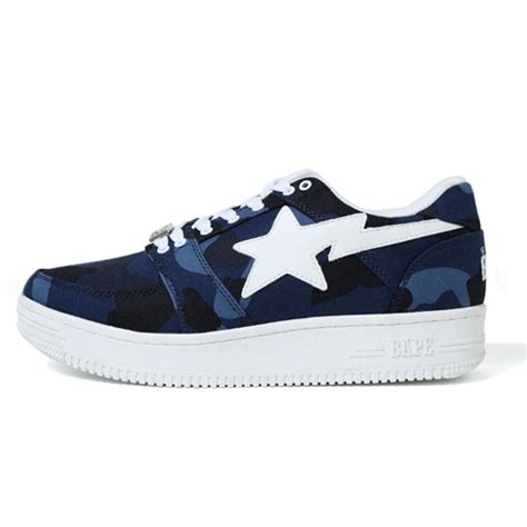 BLUE BAPESTA CAMO SHOES - BAPESTA