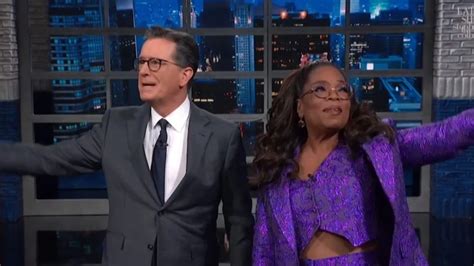 Oprah Winfrey Shows up as Surprise Guest During Stephen Colbert’s ...