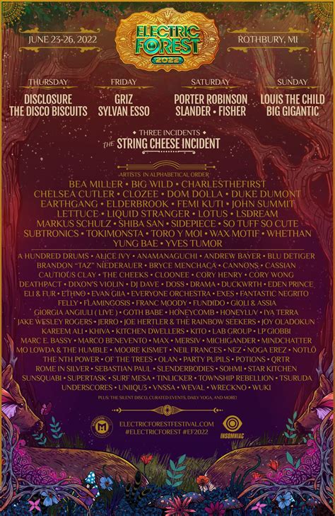 Electric Forest reveals 2022 festival lineup – Electronic Midwest