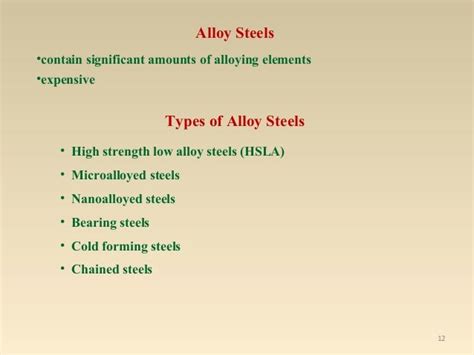 Steels and Special Alloys