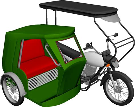 Tricycle Philippines 3d model