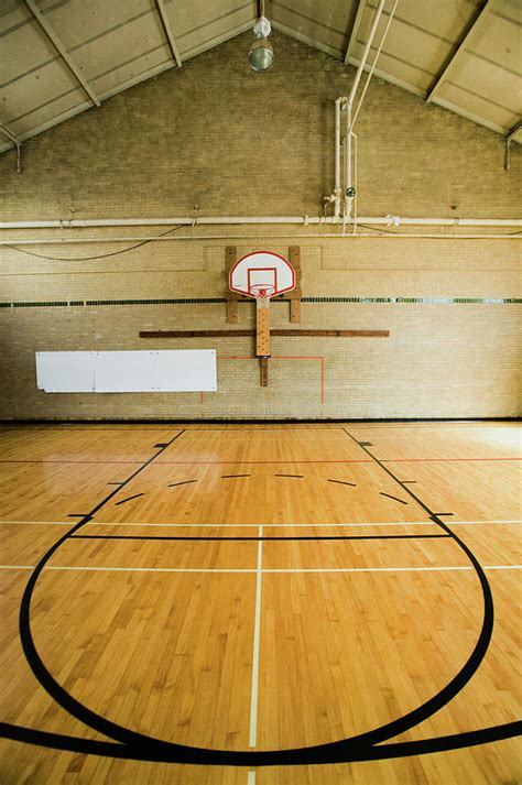 High School Basketball Court And Head Photograph by Panoramic Images - Pixels