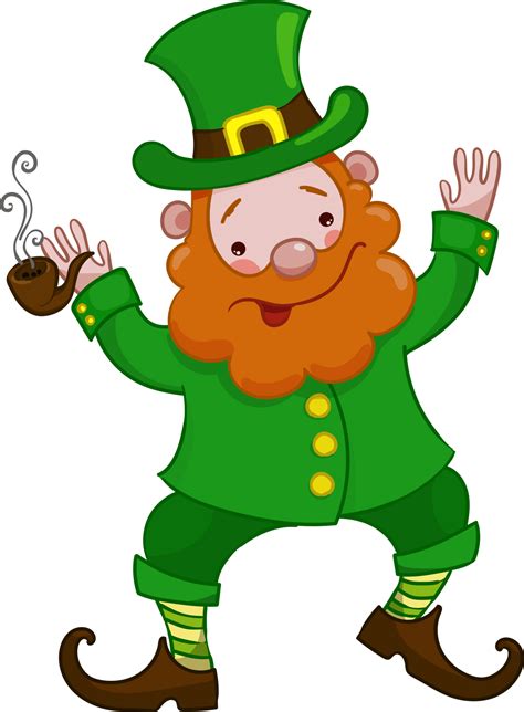 Character cheerful leprechaun, illustration for st patrick s day ...