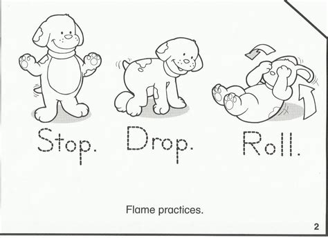 kids stop drop and roll activities - Clip Art Library