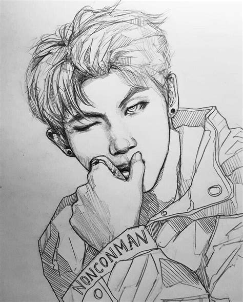 FanArt RM | Bts fanart, Arte de fã, Bts desenho