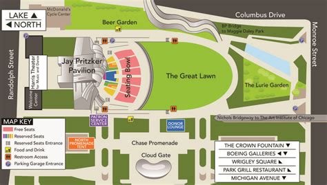 Map of Millennium Park | Plan Your Experience | The Grant Park Music ...