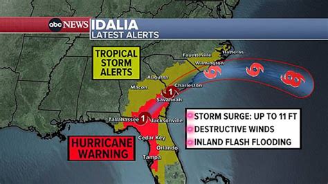 Idalia tracker : See map of the tropical hurricane's trail - Maine Local News