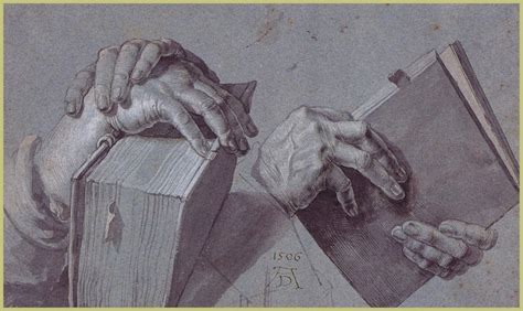 Two Hands Holding A Pair Of Books, 1506 - Albrecht Durer - WikiArt.org