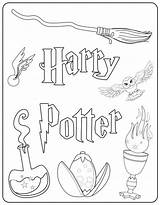 Harry Potter Coloring Pages Easy & coloring book sketch template
