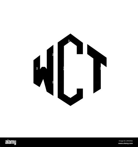 WCT letter logo design with polygon shape. WCT polygon and cube shape ...