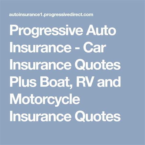 Progressive Auto Insurance - Car Insurance Quotes Plus Boat, RV and Motorcycle Insurance Quotes ...