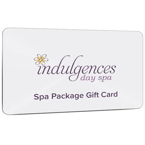 Spa Package Gift Card - Indulgences Day Spa