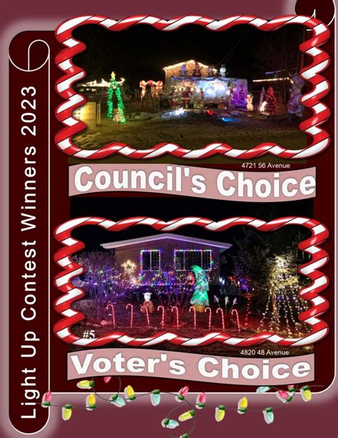 Christmas House Light Contest 2023 WINNERS! - Village of Pouce Coupe