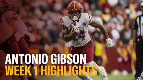 HIGHLIGHTS: All 21 of Antonio Gibson's touches in the Commanders' Week ...