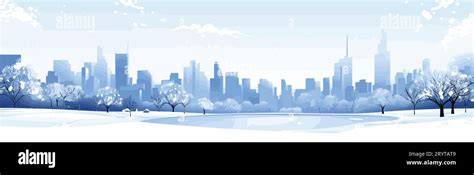 Snowy Cityscapes vector flat minimalistic isolated vector style Stock Vector Image & Art - Alamy