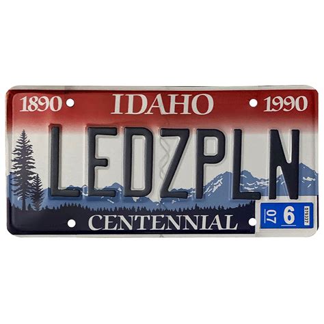 License Plate, Idaho - Zepfan