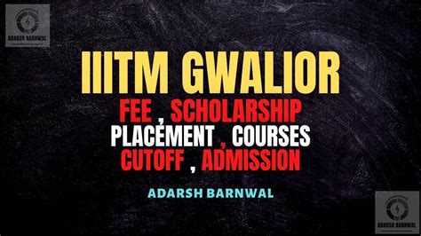 ABV IIITM Gwalior : Cutoff , Placement , Ranking , Courses , Admission ...