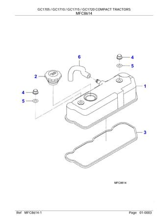 Massey ferguson gc1705 compact tractors parts catalogue manual | PDF