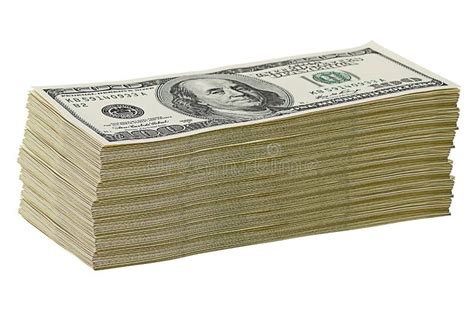 Stack of $100 dollar bills stock photo. Image of hand - 22416030