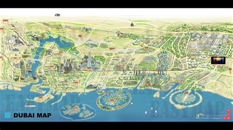 Dubai 3D Map | Dubai Map | Online Dubai Map | Dubai Interactive Map ...