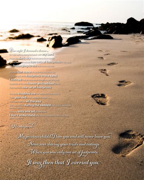 Footprints In The Sand Printable Free - Free Printable