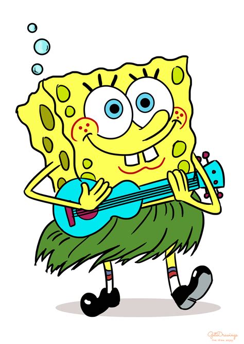 How to draw a SpongeBob SquarePants? | GetDrawings.com